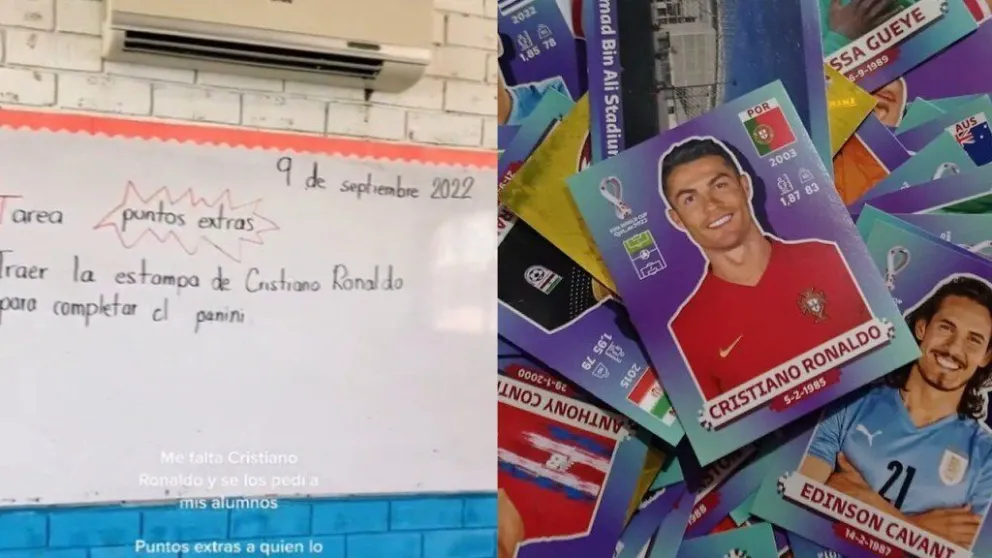 Insólito: una maestra ofreció puntos extra a sus alumnos si conseguían una figurita del Mundial que le faltaba