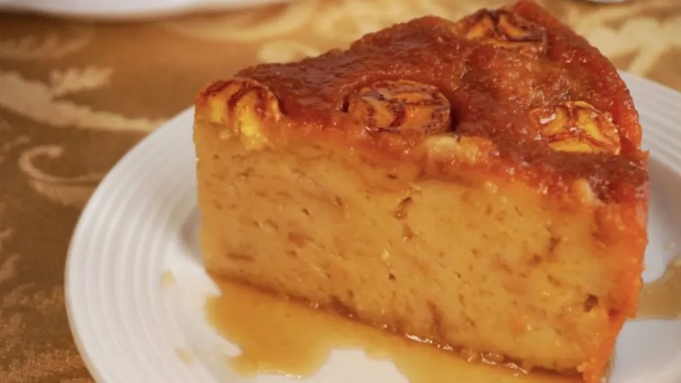 Paso a paso para hacer un budín de pan y bananas con caramelo, ¡espectacular!