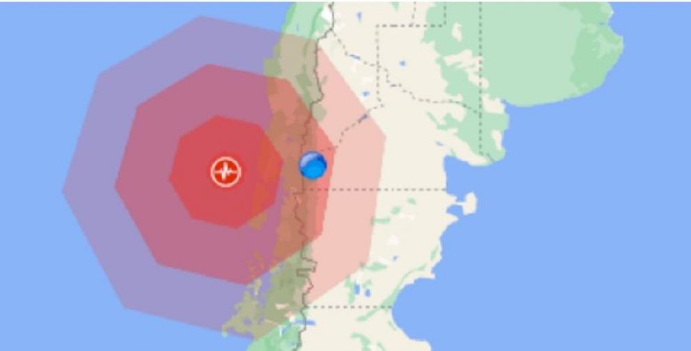 Un temblor de 6,1 con epicentro en Chile se sintió también en Bariloche