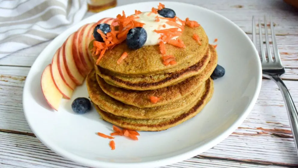 Una receta distinta: hacé panqueques de zanahoria y avena