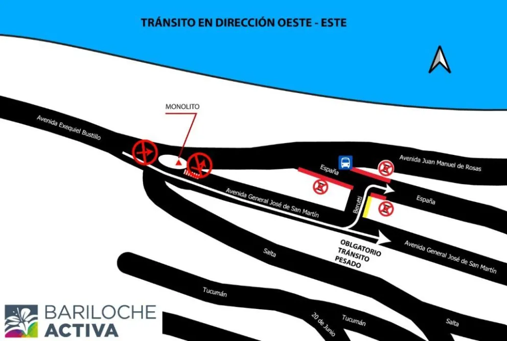 Hoy lunes comienzan los cambios temporales en Av. San Martín-Beruti-España