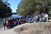 Nueva jornada por la conservación del huillín en el arroyo Angostura 
