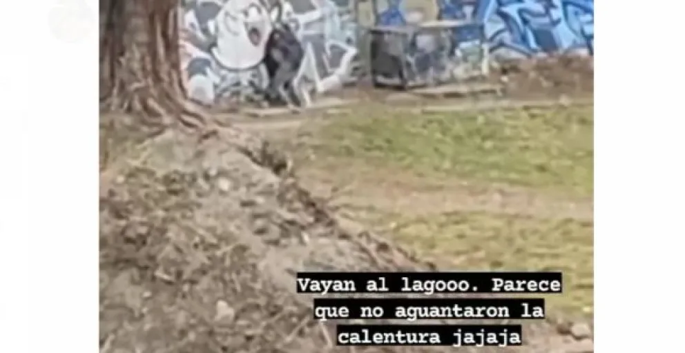 Mantenían un encuentro fogoso en el Velódromo pero los grabaron y viralizaron el video 