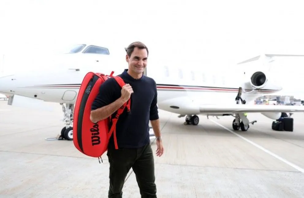 Roger Federer llegó a Londres: aumentan las dudas sobre si jugará su último partido en la Laver Cup