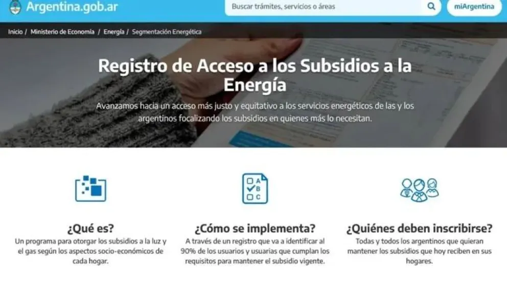 El 35% de los usuarios aún no se inscribió en el subsidio energético