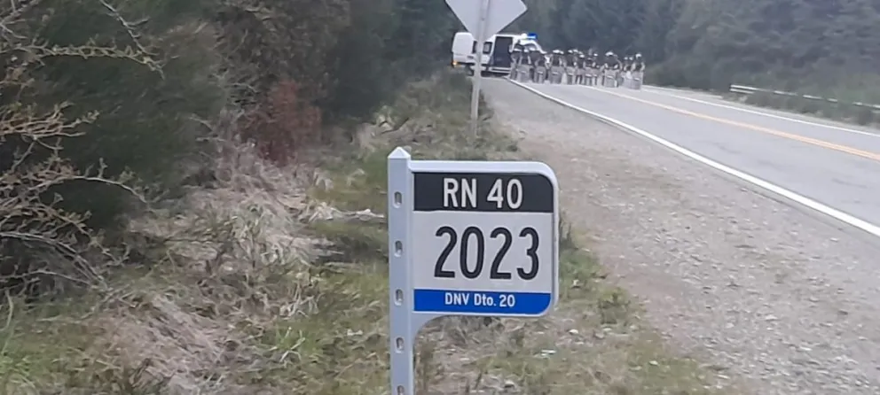 Implementaron retenes de tránsito en distintos puntos de la Ruta 40 Sur