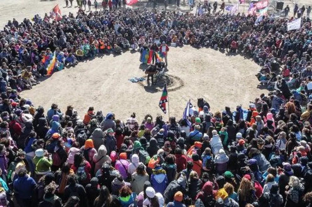 Encuentro Plurinacional de Mujeres y Disidencias: una ceremonia indígena realizó la inauguración