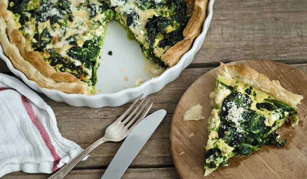 Un almuerzo práctico: cómo hacer una tarta de espinaca, ¡riquísima!