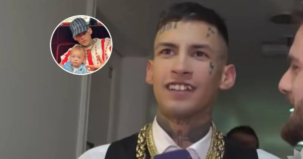 L-Gante contó cómo fue ver a su hija tras su divorcio con Tamara Báez