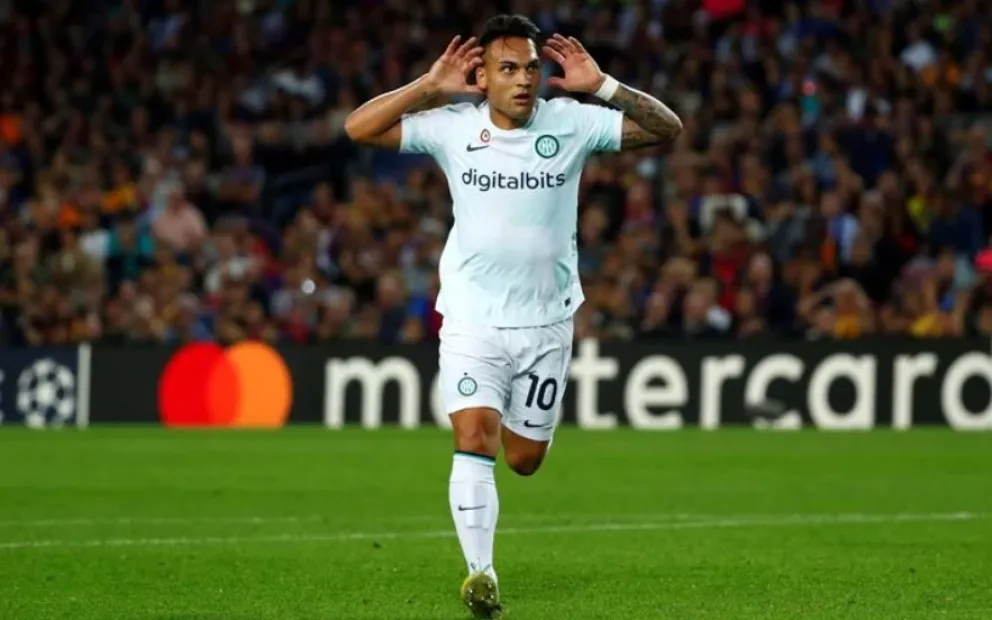 Partidazo y golazo de Lautaro en el empate entre Barcelona e Inter