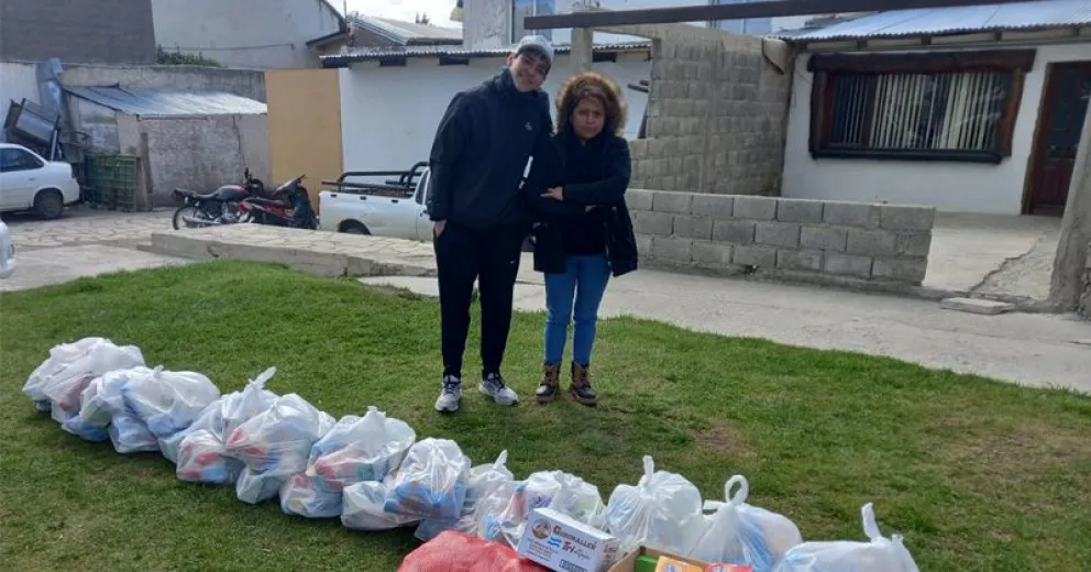 Joven privado de su libertad realizó campaña de alimentos para dos merenderos