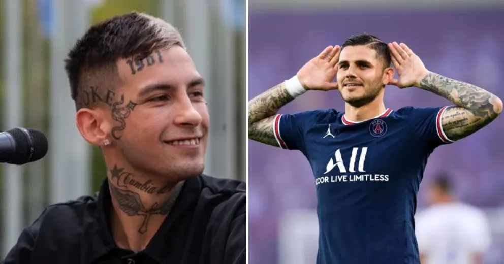 Cómo lo llama L-Gante a Mauro Icardi tras escuchar su vivo