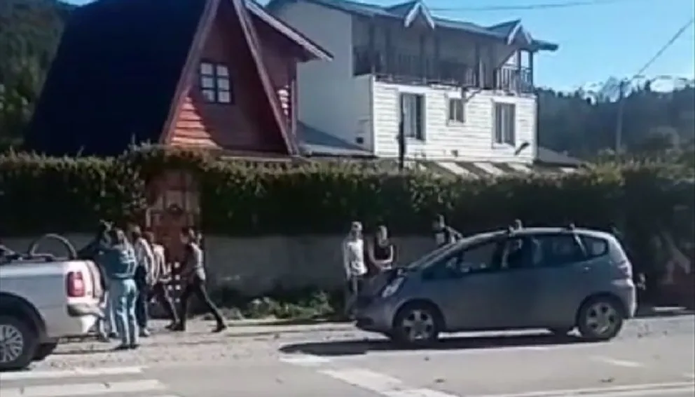 Choque en cadena en los kilómetros