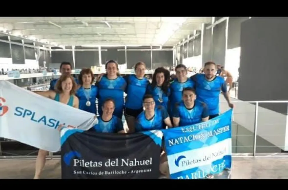 Medallas, récords y una destacada actuación de la natación máster barilochense en Buenos Aires