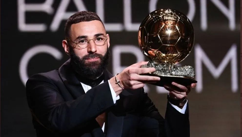 Balón de Oro 2022: el francés Karim Benzema fue elegido el mejor futbolista de la temporada