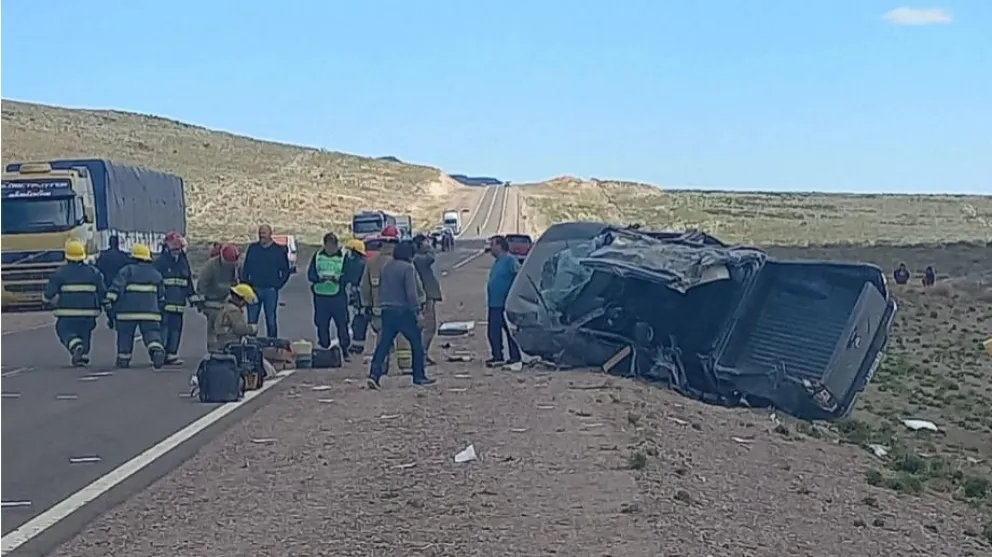 ¿Cómo están los tres heridos durante el accidente automovilístico en Ruta 23?  