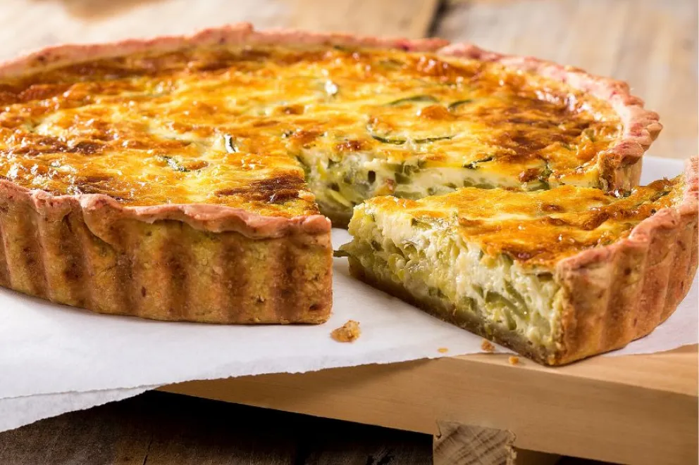 Tarta suave de puerros, ¡en solo 4 pasos!