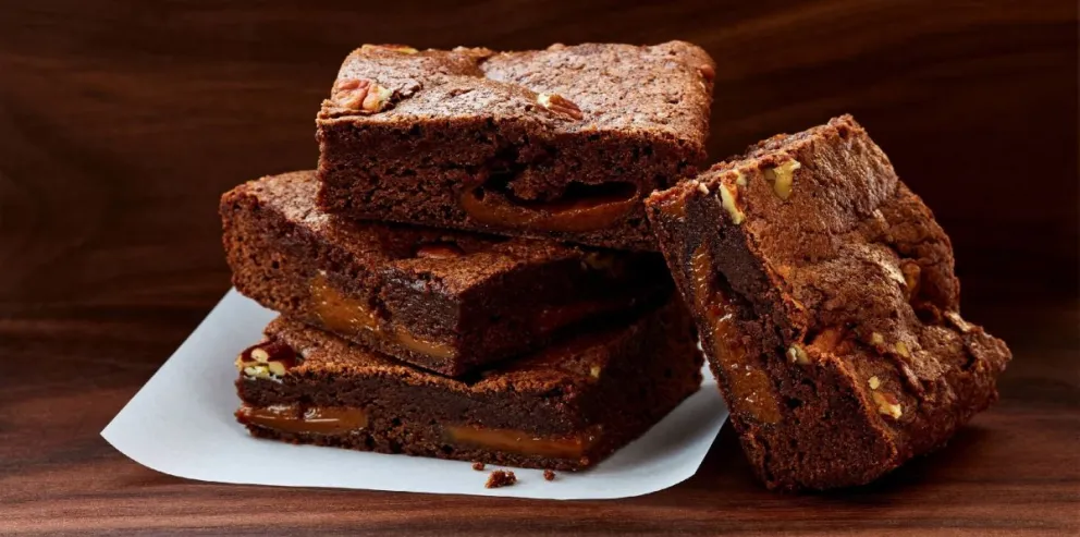 ¡En solo 3 pasos!: tremendos brownies de dulce de leche 