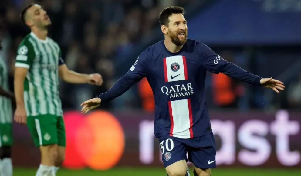 Doblete de Leo para aplastar al Maccabi Haifa y sellar el pase a octavos