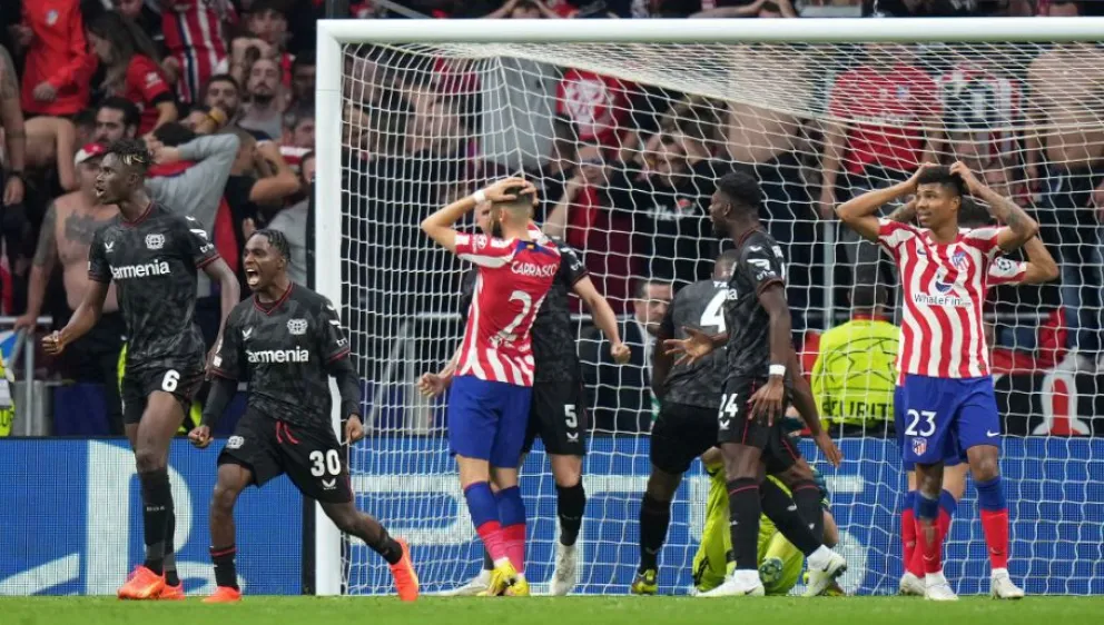 Atlético Madrid eliminado en una definición infartante: falló un penal en el minuto 98 ante Leverkusen
