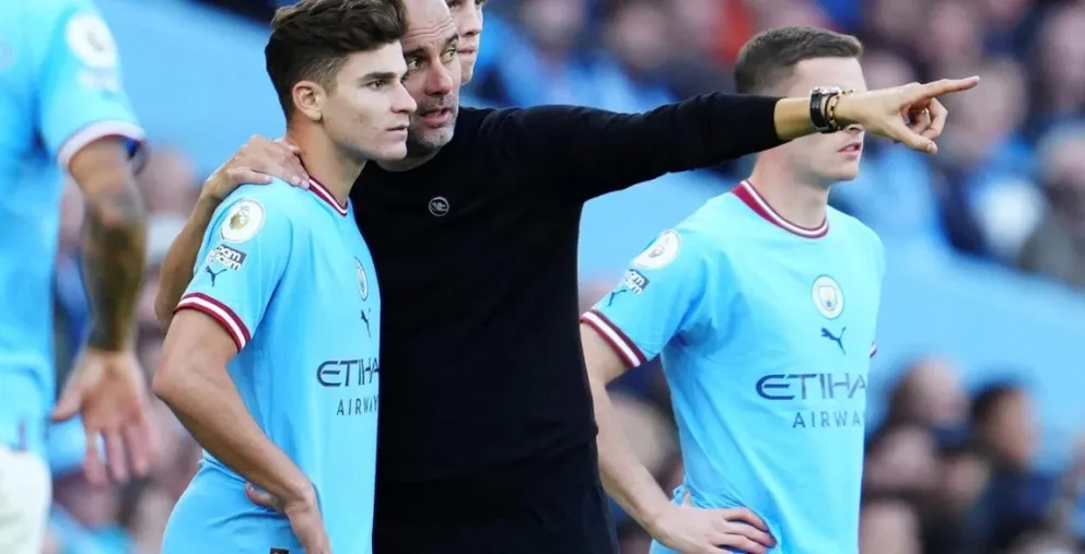 Premier League: la firme decisión de Pep Guardiola con Julián Álvarez tras la lesión de Haaland