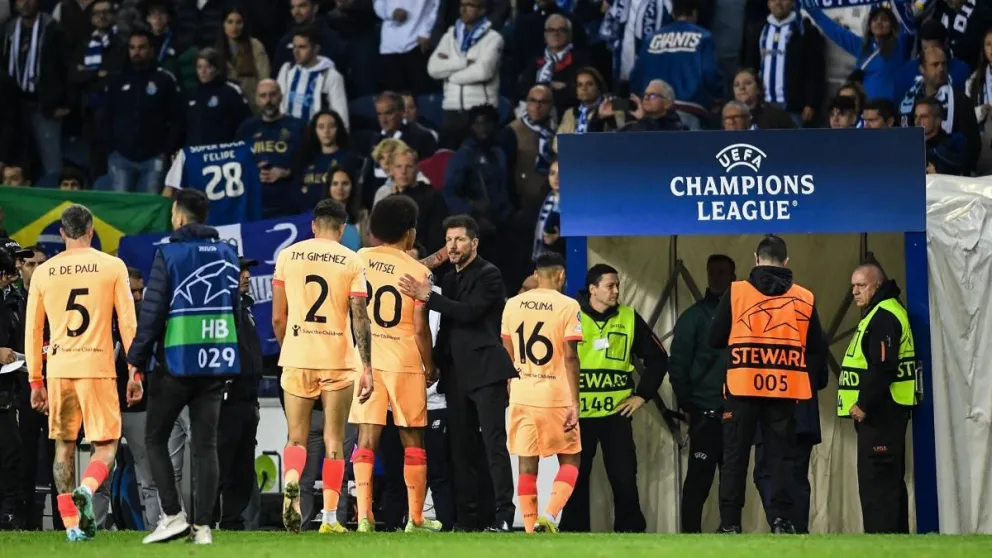 Afuera de todo: el Atlético de Simeone perdió con el Porto y quedó eliminados de todas las competencias europeas