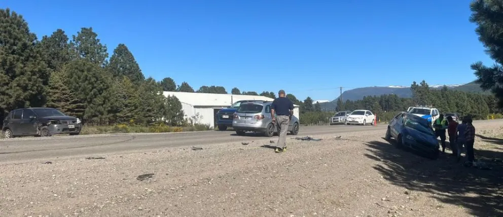 Choque y vuelco sobre la Ruta 40 dejó como saldo una persona herida