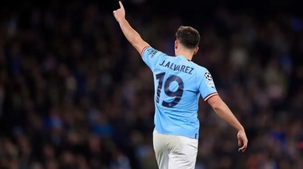 Julián Álvarez: un gol y dos asistencias en la remontada del Manchester City