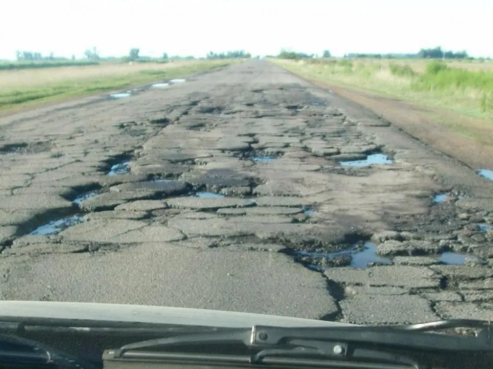 Según un estudio, Argentina está entre los 6 países con el peor estado de rutas