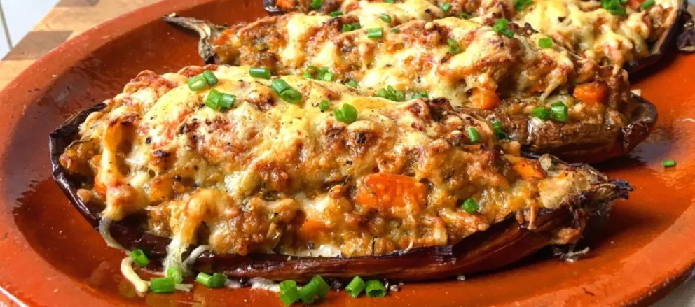 Berenjenas rellenas: con carne y vegetarianas!