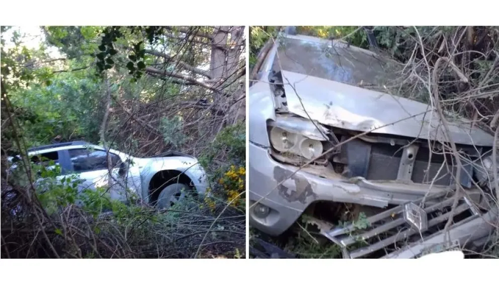 Despiste en Bustillo: La mujer que manejaba terminó en medio del bosque