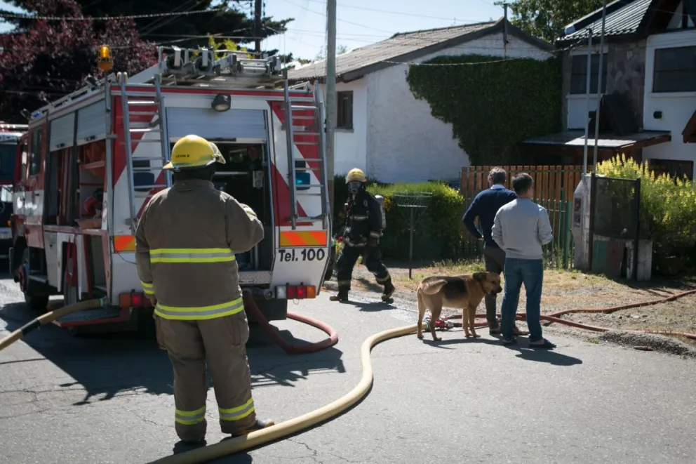 Quema descontrolada se propagó a un galpón y a los terrenos aledaños