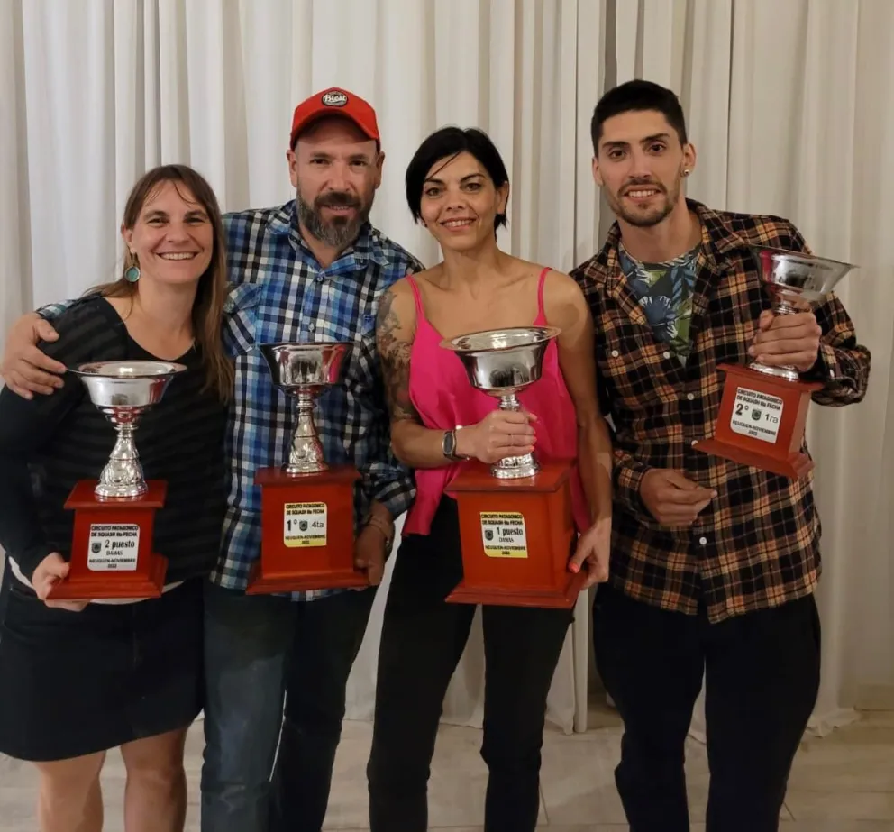 Barilochenses se destacaron en el cierre del Circuito Patagónico de Squash