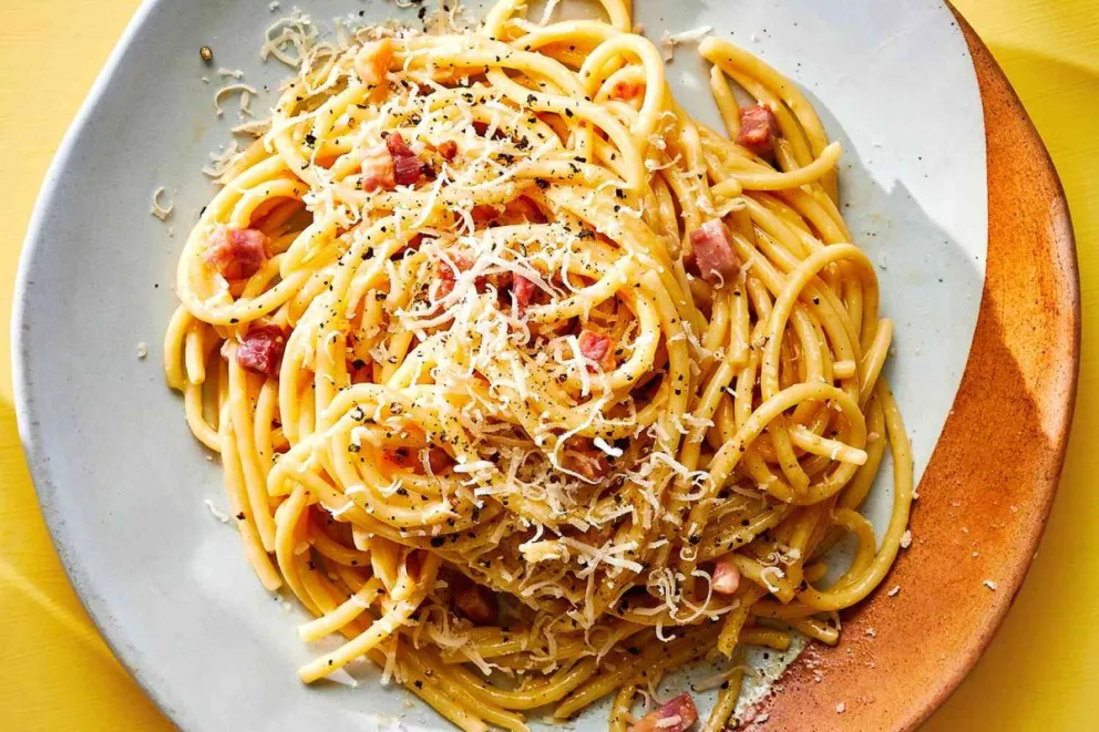 Increíble: hacé pasta a la carbonara en pocos minutos