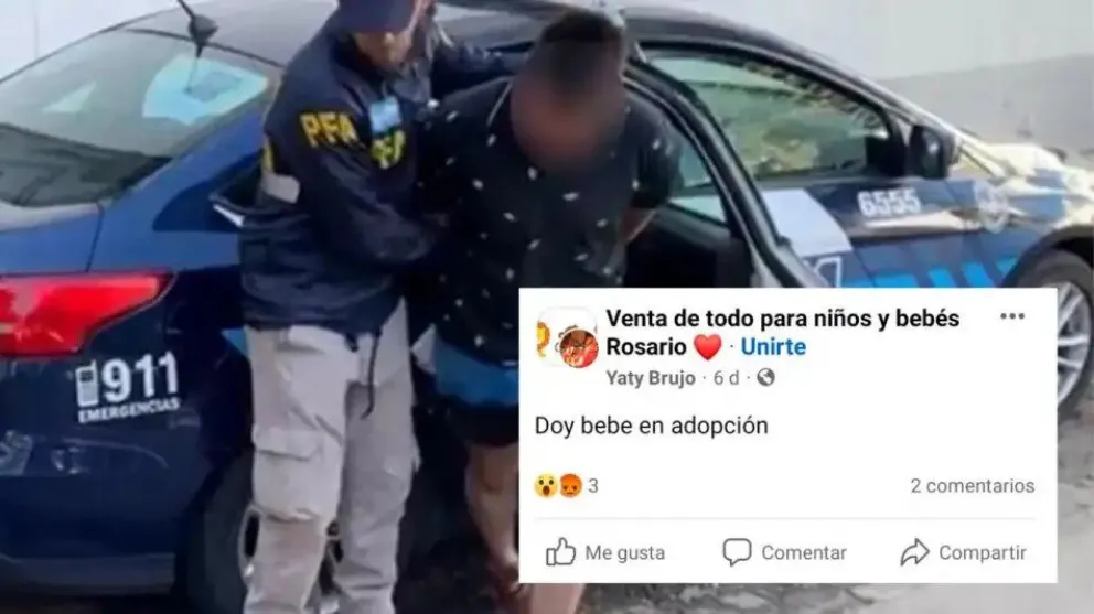 Rosario: un hombre intentó vender a su hija de 2 meses en un grupo de Facebook