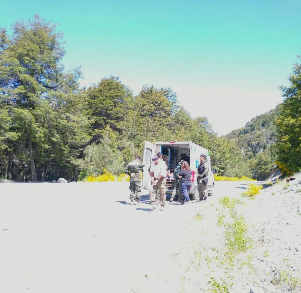 Evacuaron a un turista accidentado en la zona de lago Guillelmo 