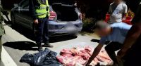Secuestraron carne faenada que transportaban de forma irregular