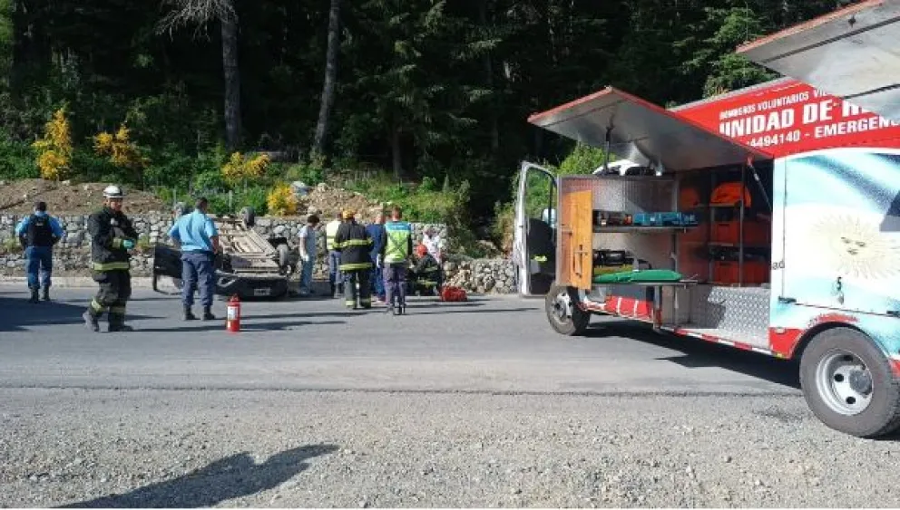 Una mujer resultó herida en un accidente en el ingreso a la Circunvalación