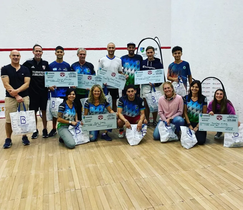 El squash rionegrino cerró el año con el Máster en Bariloche
