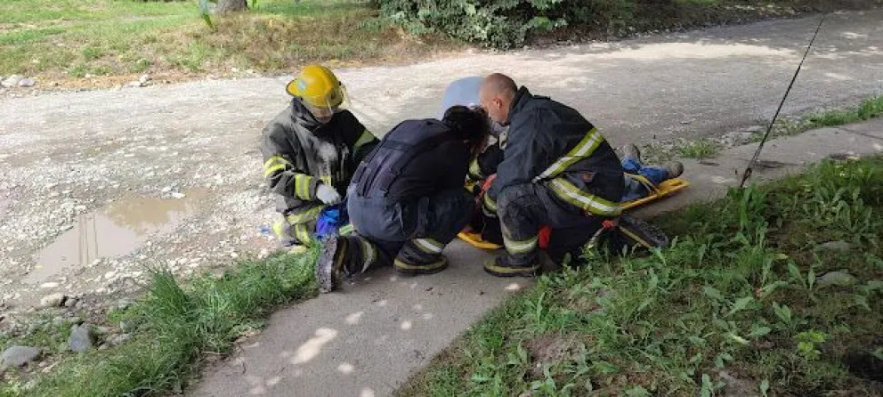 Tres personas hospitalizadas tras fuerte choque en El Bolsón