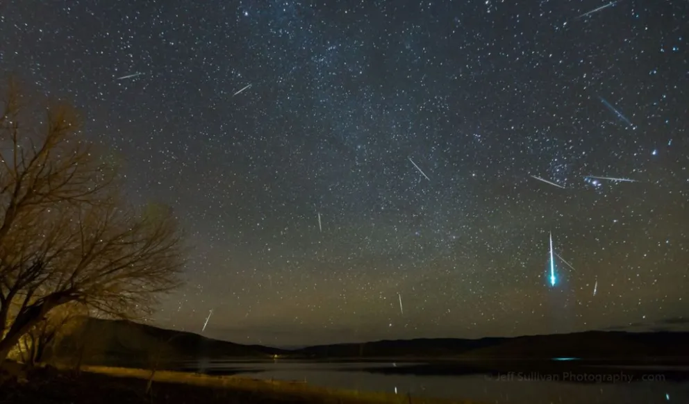 Este miércoles habrá una lluvia de estrellas que podrá verse desde Bariloche