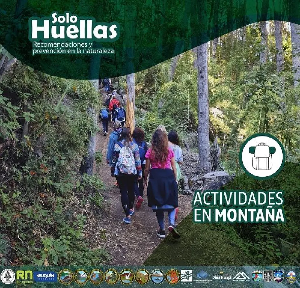 Lanzaron la campaña “Solo Huellas. Recomendaciones y cuidados en la naturaleza”