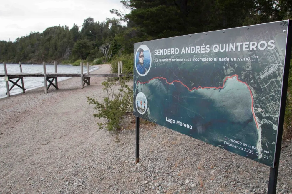 ¿El sendero que bordea el lago Moreno se extenderá?