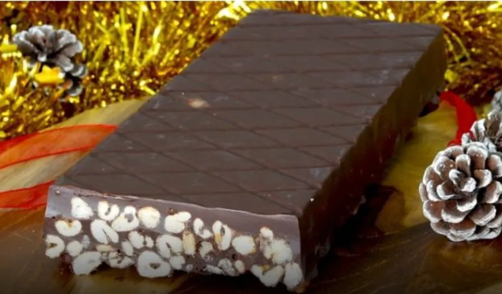 Cómo hacer un riquísimo turrón de chocolate sin azúcar y sin gluten  ¡en solo 5 minutos!