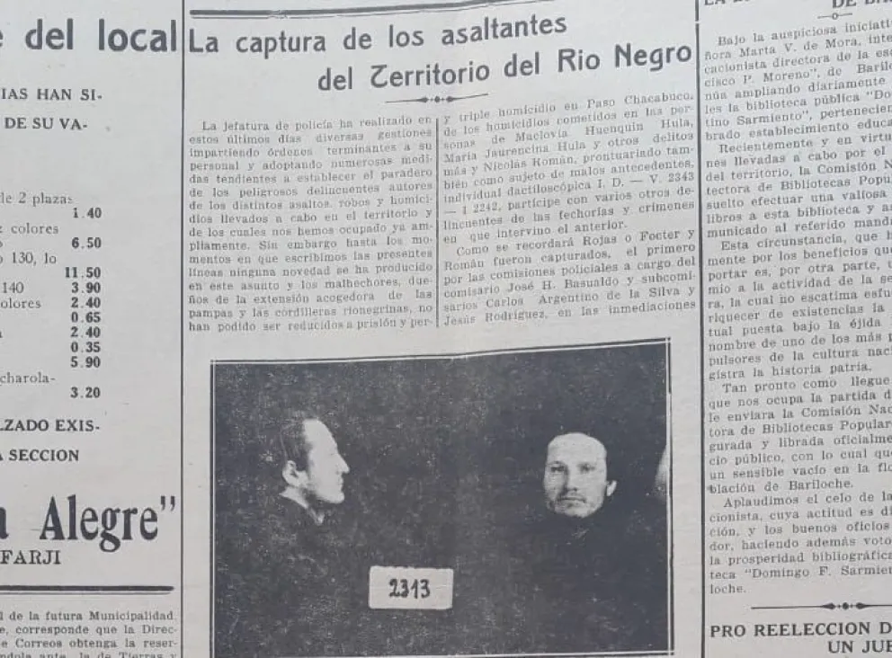 Aquel bandido de El Foyel terminó sus días en un tiroteo contra la Policía