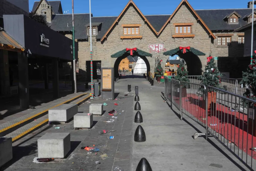 Así quedó el Centro Cívico tras los festejos de Argentina campeón
