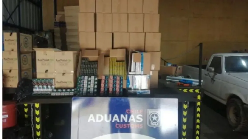 Secuestraron 58.600 cajas de cigarrillos, con un costo aproximado de 285 mil dólares