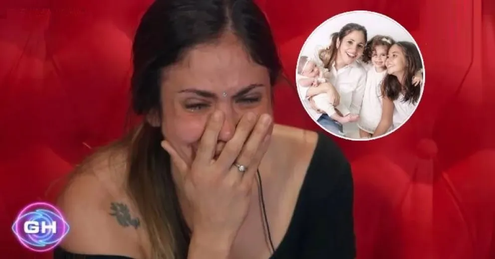 El desgarrador llanto Romina de Gran Hermano al escuchar hablar a sus hijas