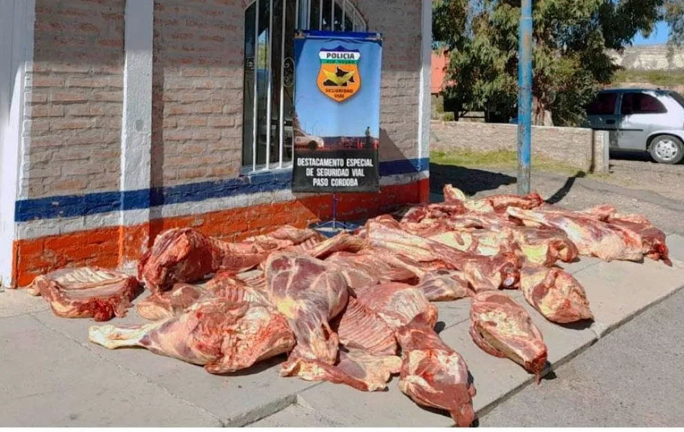 La Policía de Río Negro decomisó más de 19000 kilos de carne durante todo el 2022   