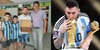Lionel Messi fue declarado ciudadano ilustre de Funes: qué les dijo a sus vecinos  